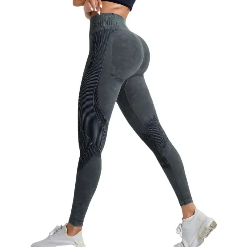 Women Seamless Gym High Waist Yoga Pants Hip Lifting Outdoor 2