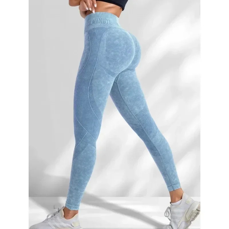 Women Seamless Gym High Waist Yoga Pants Hip Lifting Outdoor 4