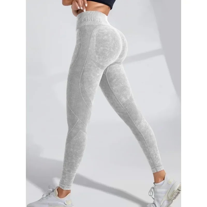 Women Seamless Gym High Waist Yoga Pants Hip Lifting Outdoor 5