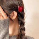 3.5cm Small Hair Claw Acetate Hair Crabs Cute Heart Shaped H 3