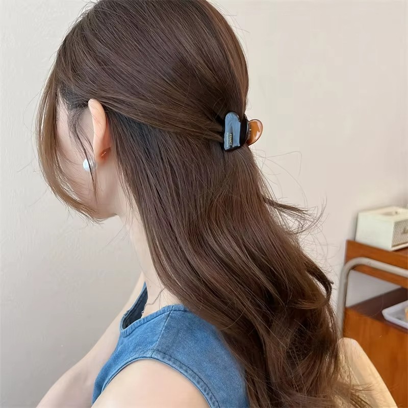 3.5cm Small Hair Claw Acetate Hair Crabs Cute Heart Shaped H 4