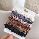 6pcs Satin Hair Scrunchies 5