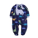 Newborn Baby Romper Spring Autumn Fleece Zipper Boy Girl Paj 2