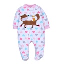 Newborn Baby Romper Spring Autumn Fleece Zipper Boy Girl Paj 5