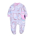 Newborn Baby Romper Spring Autumn Fleece Zipper Boy Girl Paj 6