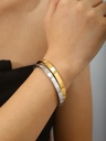 A 1-Piece 18K Gold-Plated Stainless Steel Ladies' Gold Brace 2