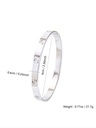 A 1-Piece 18K Gold-Plated Stainless Steel Ladies' Gold Brace 6