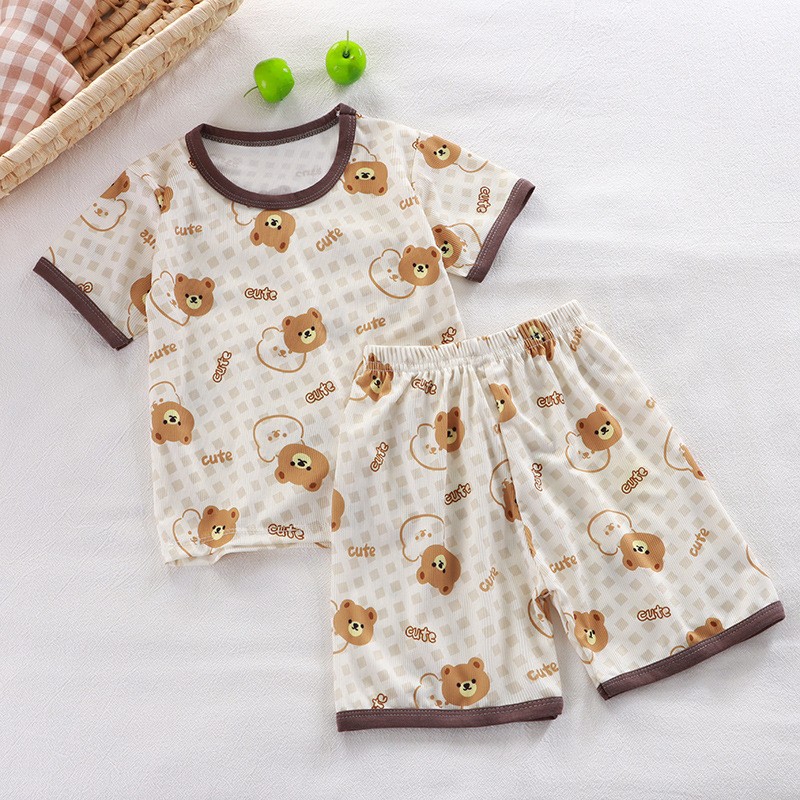 Baby Pajamas Sets Child Pajamas Toddler Short Sleeve Baby Ni 4