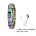 Stainless Steel Elastic Bracelet with Tool Italian Charm Lin 3