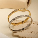 Stainless Steel With Zirconia Bracelet Simple Jewelry 4