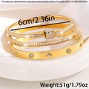3-Piece Set of Exquisite and Stylish Stainless Steel Bracele 2
