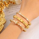 3-Piece Set of Exquisite and Stylish Stainless Steel Bracele 4