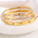 3-Piece Set of Exquisite and Stylish Stainless Steel Bracele 5