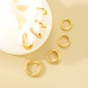 8pcs Fashion Crystal Circle Huggie Hoop Earrings 2