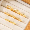 8pcs Fashion Crystal Circle Huggie Hoop Earrings 4