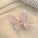 Fairy Butterfly Hair Claw French Retro Acetate Crab Hair Cli 4