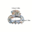 Elegant Sweet Small Oval Hair Claw Clip 3