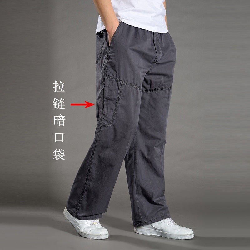 Men's Cargo Pants Summer Spring Cotton Work Wear New In Larg 2