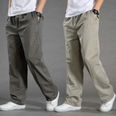 Men's Cargo Pants Summer Spring Cotton Work Wear New In Larg 6
