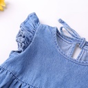 Baby Girls Rompers Toddler Ruffles Romper Cotton Denim Fly S 3