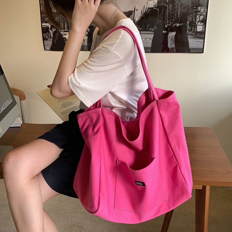 Canvas Bag High Quality Reusable Shopping Shoulder Bag Women 2