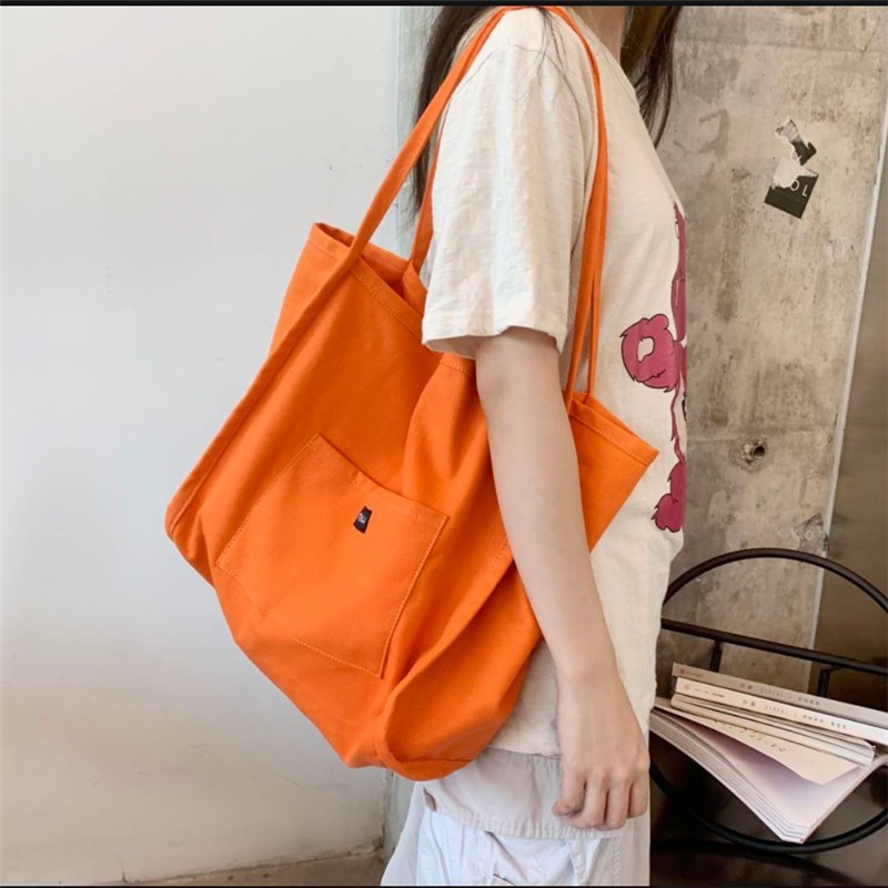 Canvas Bag High Quality Reusable Shopping Shoulder Bag Women 6