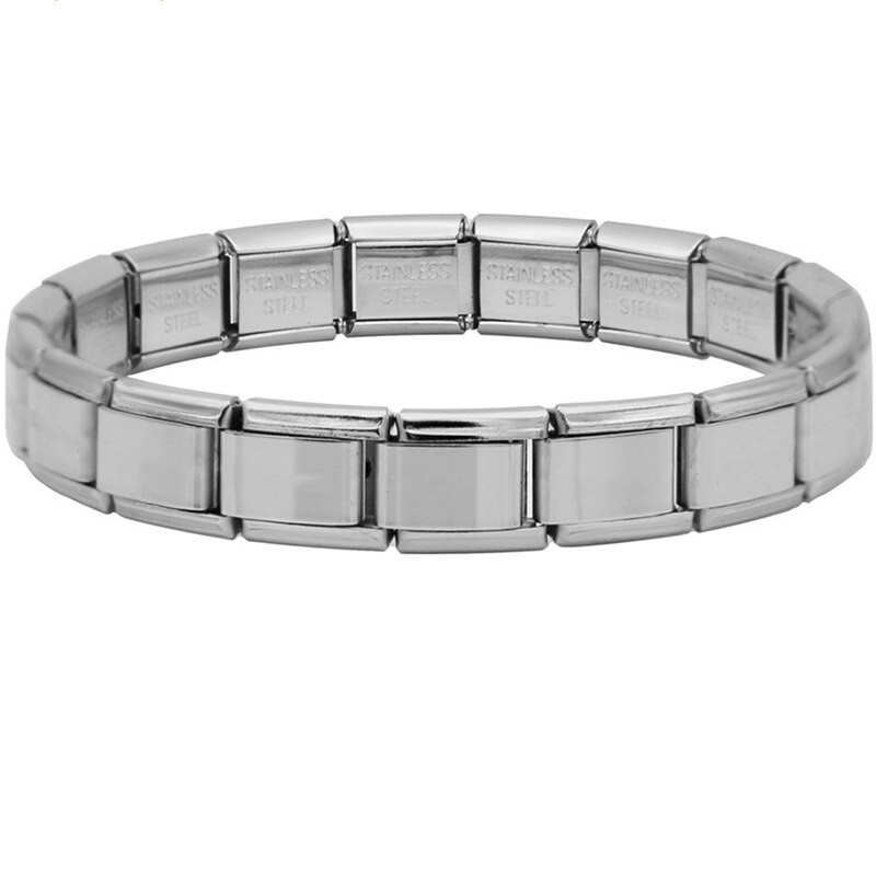 9 mm Wide Stainless Steel Bracelets Simple Trendy Style Dail 3