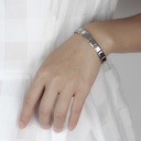 9 mm Wide Stainless Steel Bracelets Simple Trendy Style Dail 4