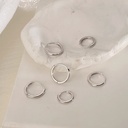 3Pair Stainless Steel Minimalist Huggie Hoop Earrings 5