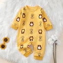 Newborn Baby Romper Autumn New 100% Cotton Girl Boy 0-18M Cu 4
