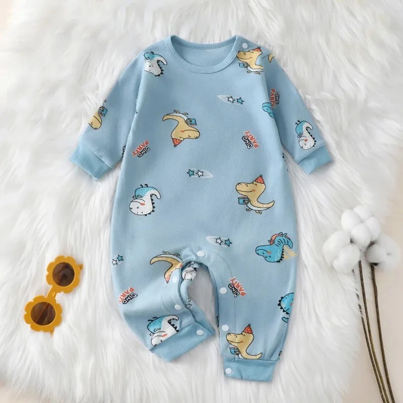 Newborn Baby Romper Autumn New 100% Cotton Girl Boy 0-18M Cu 5