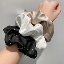 1/3PCS Satin Scrunchies With Rhinestones Decor - Soft And Comfortable