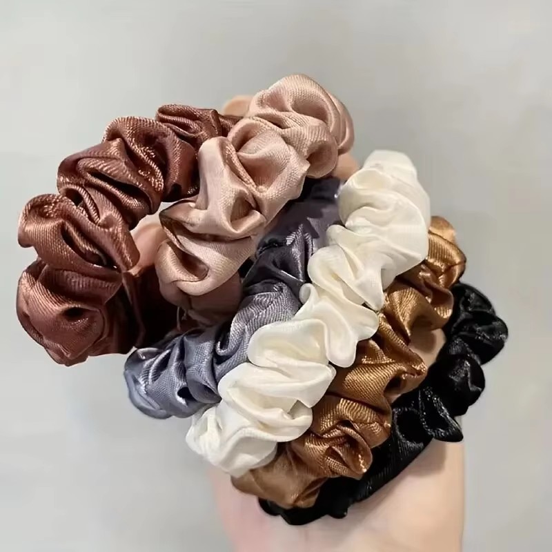 6pcs Satin Hair Scrunchies
