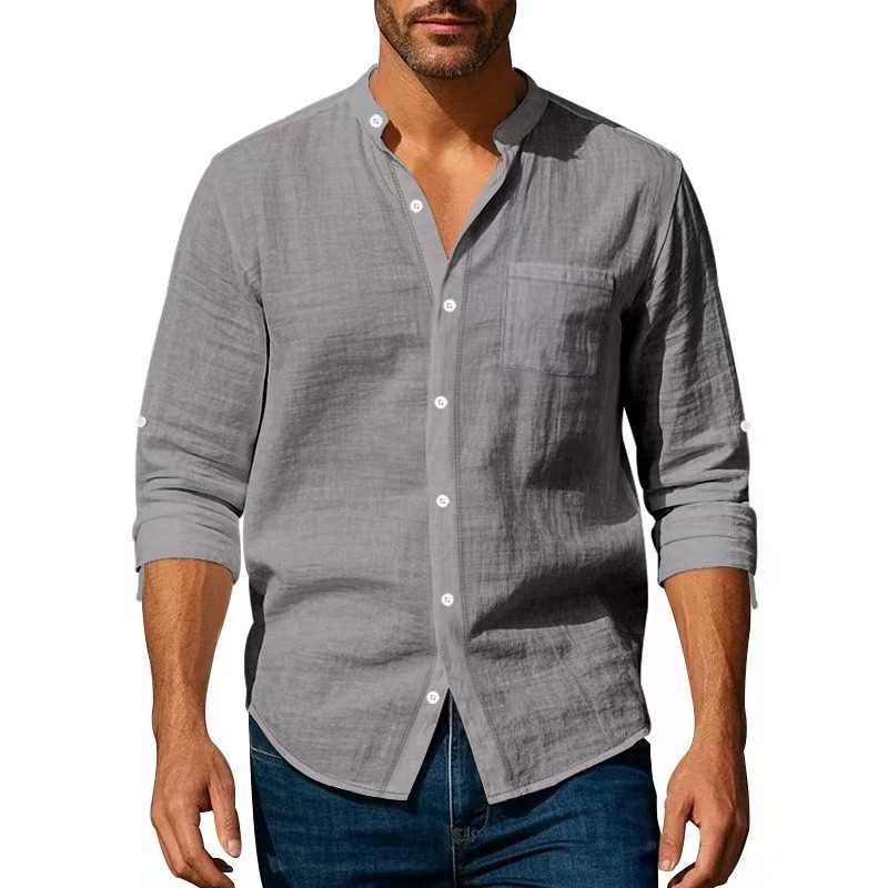 Chemise en coton et lin (M)