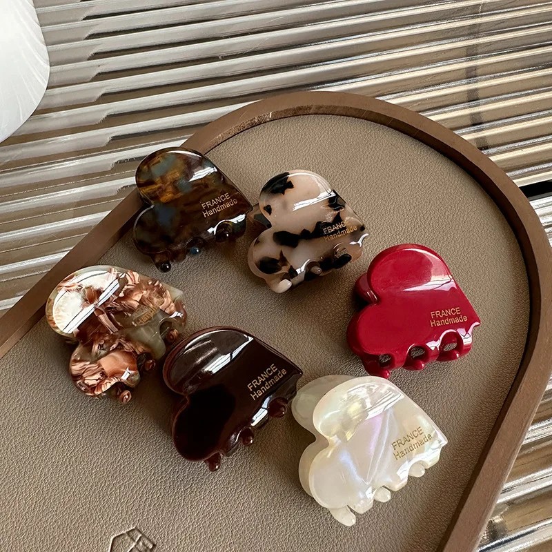 Petite griffe de cheveux en acétate de 3.5cm (Green)