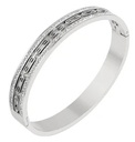 Bracelet en acier inoxydable avec zircone
